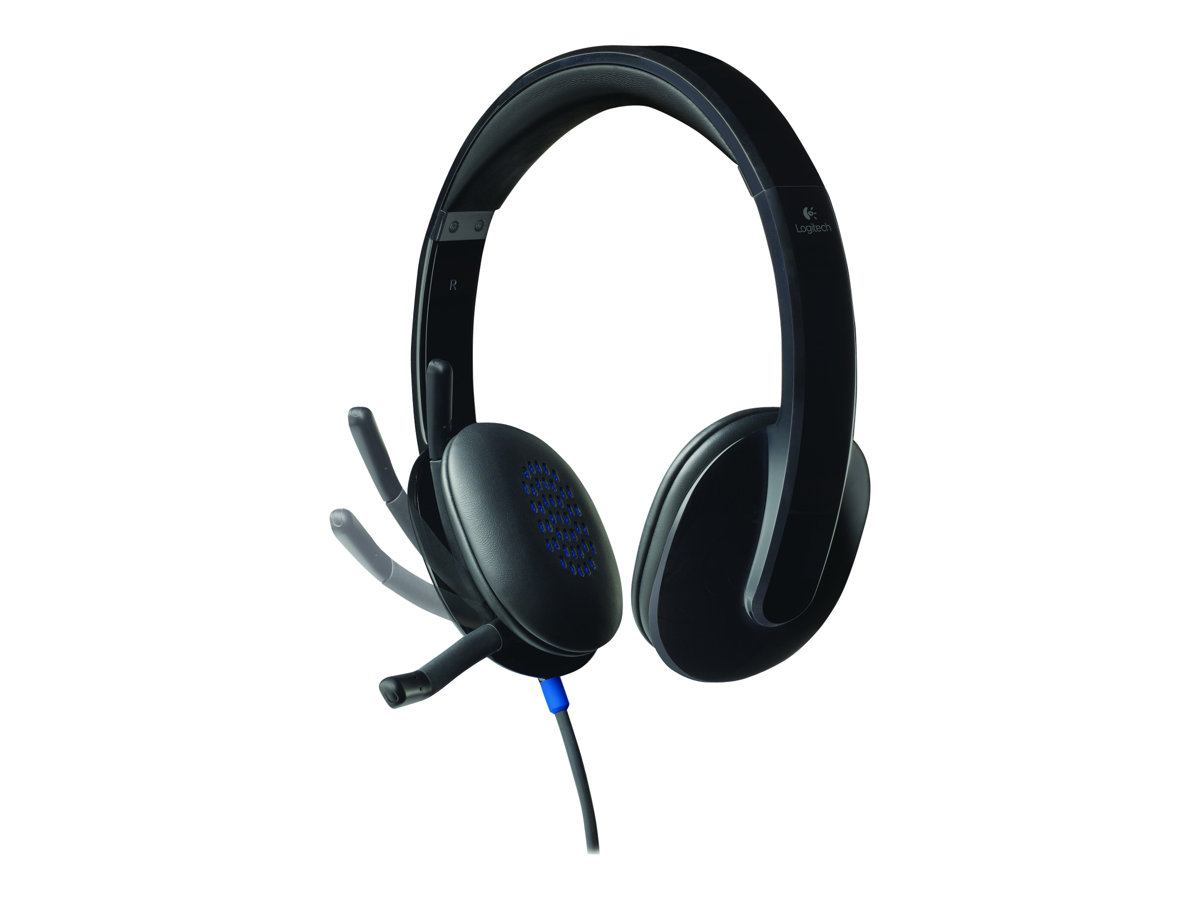 Logitech - H540 Wired Over-the-head Stereo Headset