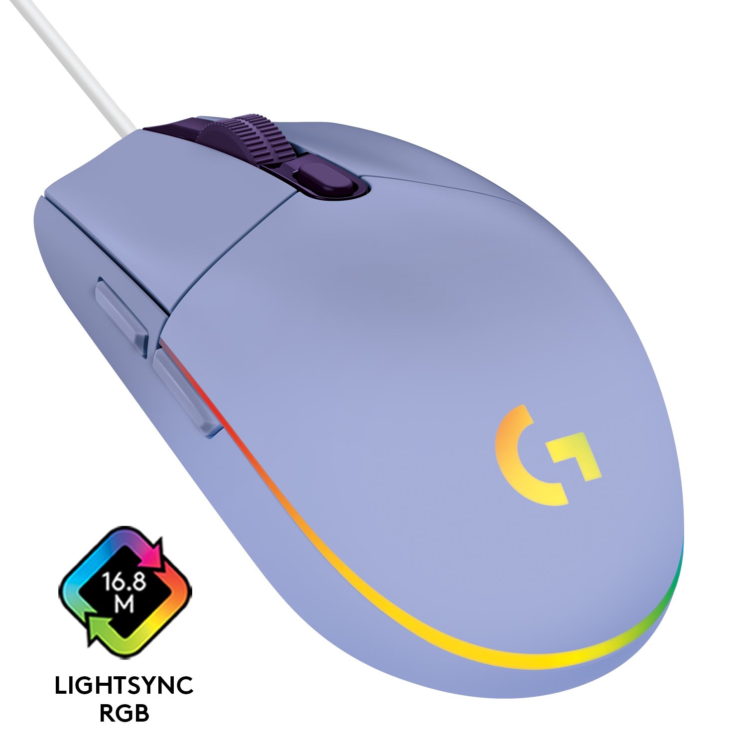 Logitech - G203 Lightsync Gaming Mouse - Lilac