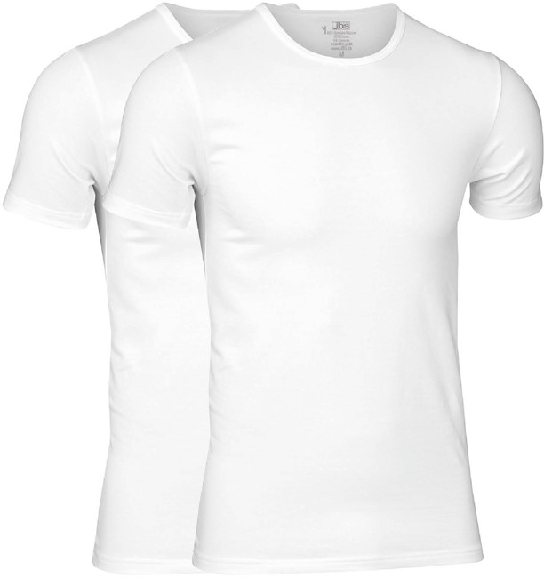 JBS - 2-pack O-Neck Bambus T-Shirt Hvid