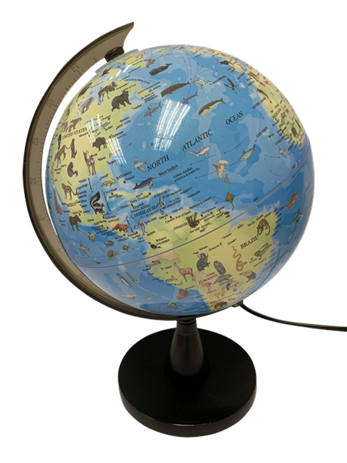 SCIENCE - Globus med Dyr og Lys 20 cm