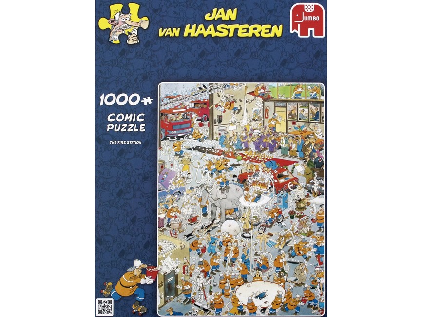 Jan Van Haasteren - Brandstationen - Puslespil 1000 brikker (81453H)