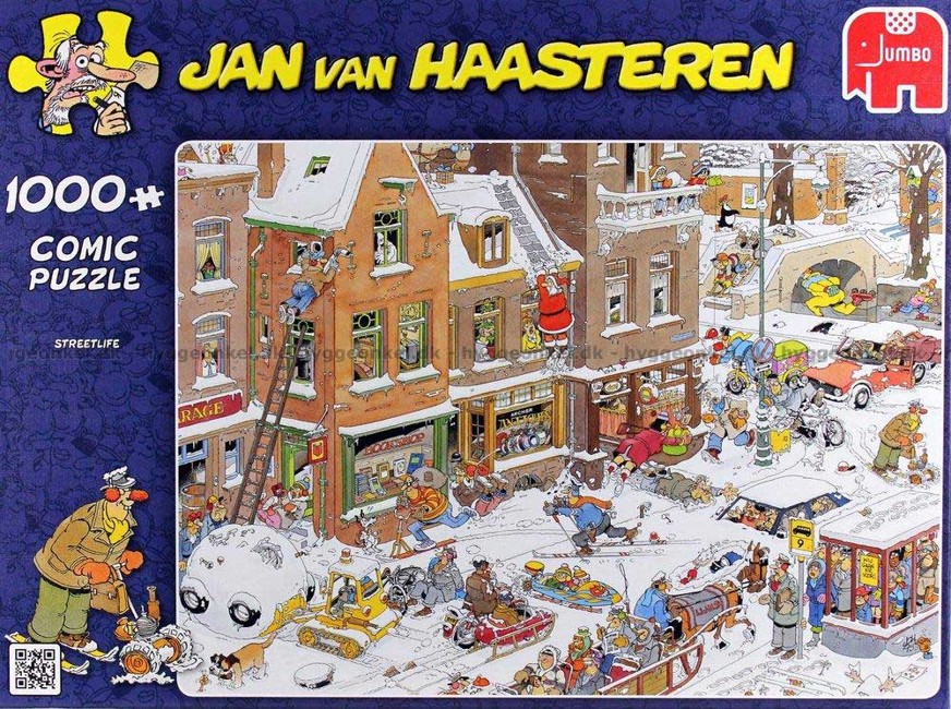 Jan Van Haasteren - Streetlife - Puslespil 1000 brikker (81453V)