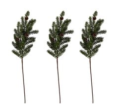 Vila Collection - Artificial Branch ​Spruce 3 pcs - Green