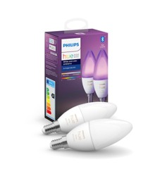 Philips Hue - E14 2-Pack Bulb -  White and Color Ambiance - Bluetooth