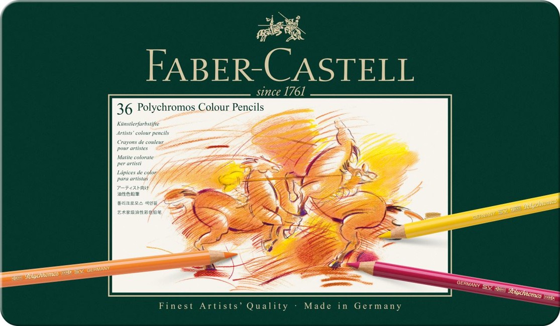 Faber-Castell - Polychromos Farbstift, 36er Metalletui (110036)