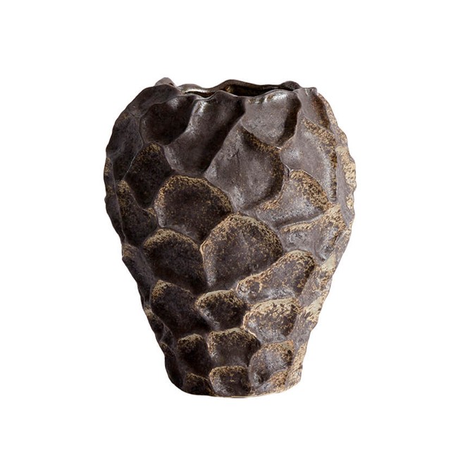Muubs - Soil Vase Ø 21,5 cm - Chokolade