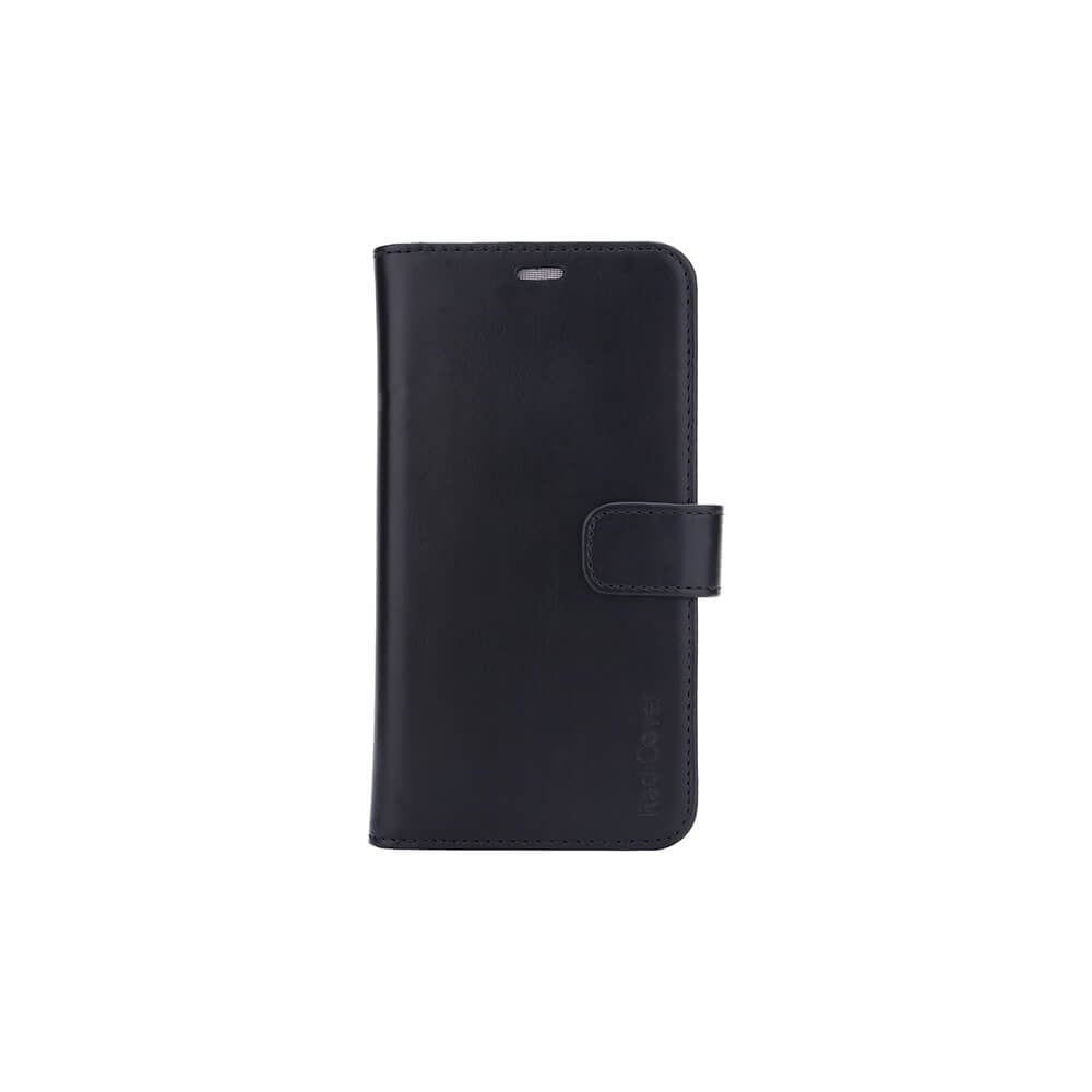 Radicover - Radiationprotected Mobilewallet Leather iPhone 12 Mini Exclusive 2in1 Magnetcover - Blac