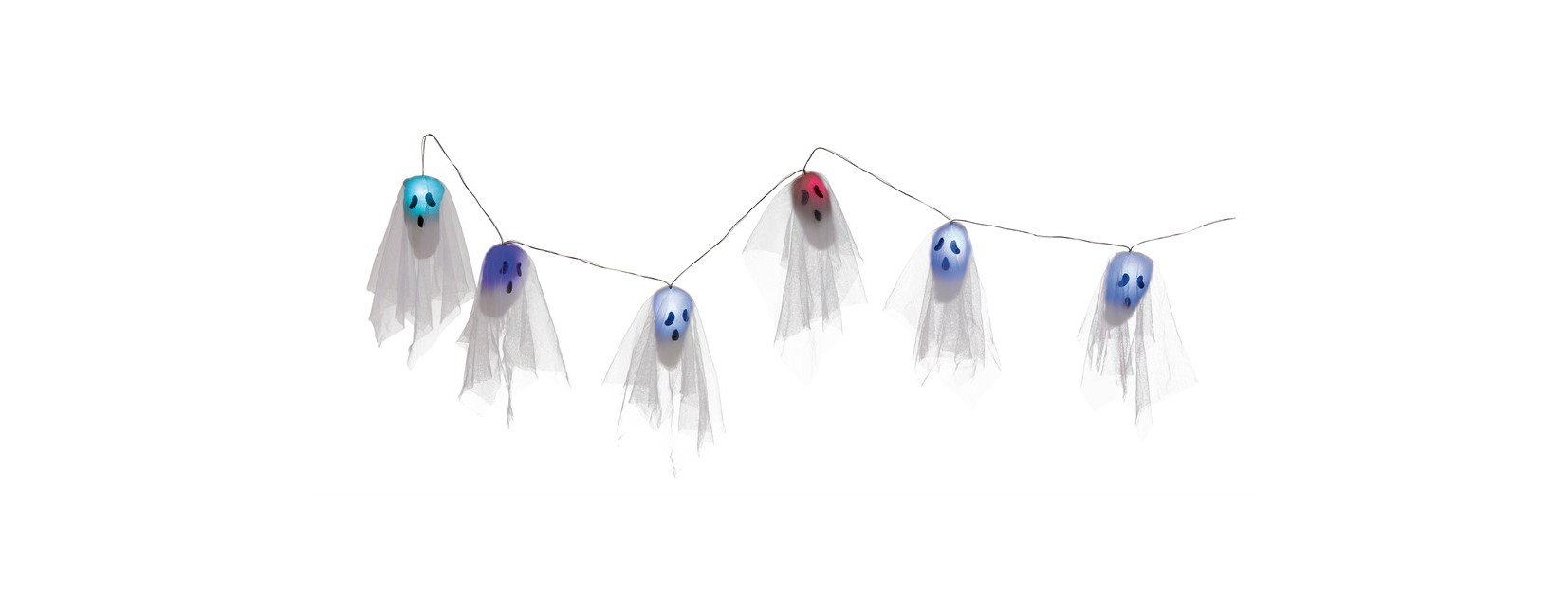 Joker - Halloween Light String with Ghosts - 170 cm (95421)