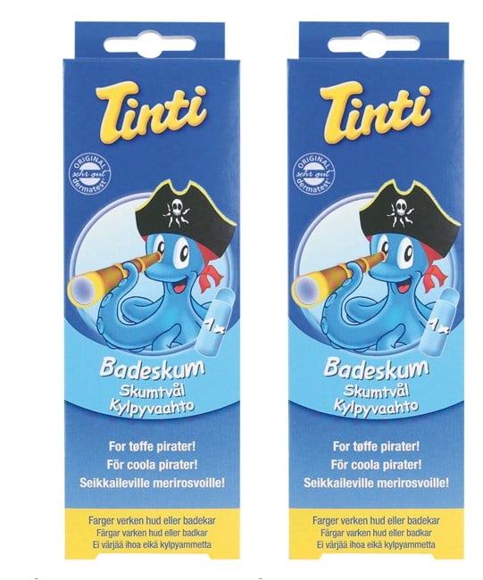 Tinti - Badeskum, blå, 2 x 75 ml