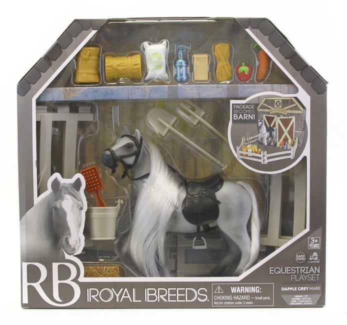 Royal Breeds - Barn Buddies Playset - White Horse