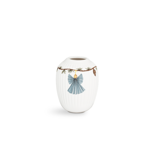 Kähler - Hammershøi Christmas Vase 10,5 cm - Hvid Med  Deko