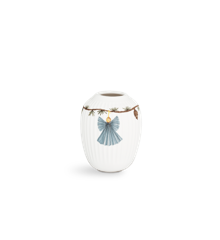 Kähler - Hammershøi Christmas Vase 10,5 cm - White With Deko (693208)