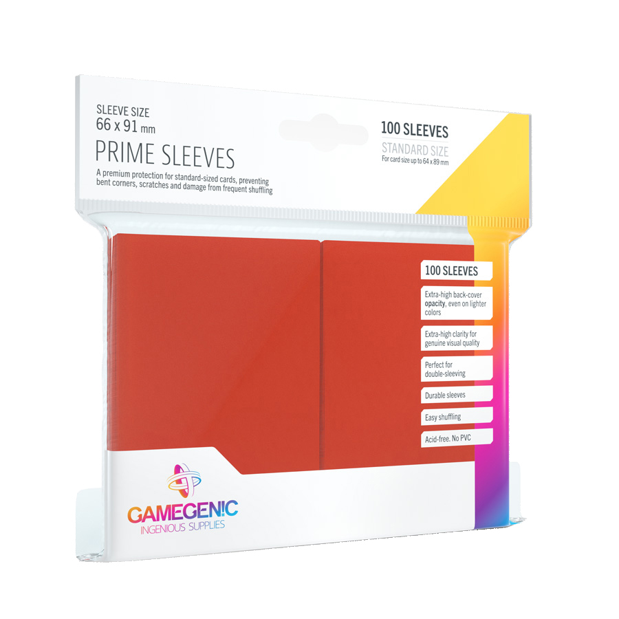 Gamegenic - Prime Sleeves Red