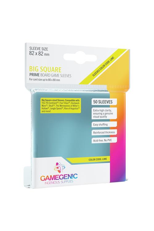 Gamegenic - PRIME Big Square Sleeves 82x82 mm