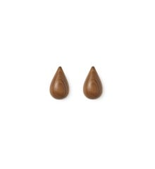Normann Copenhagen - Dropit Hooks Set of 2 Small - Walnut (331560)