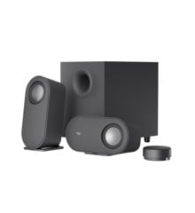 Logitech - Z407 Computer Speakers with Subwoofer and Bluetooth Connection - Graphite