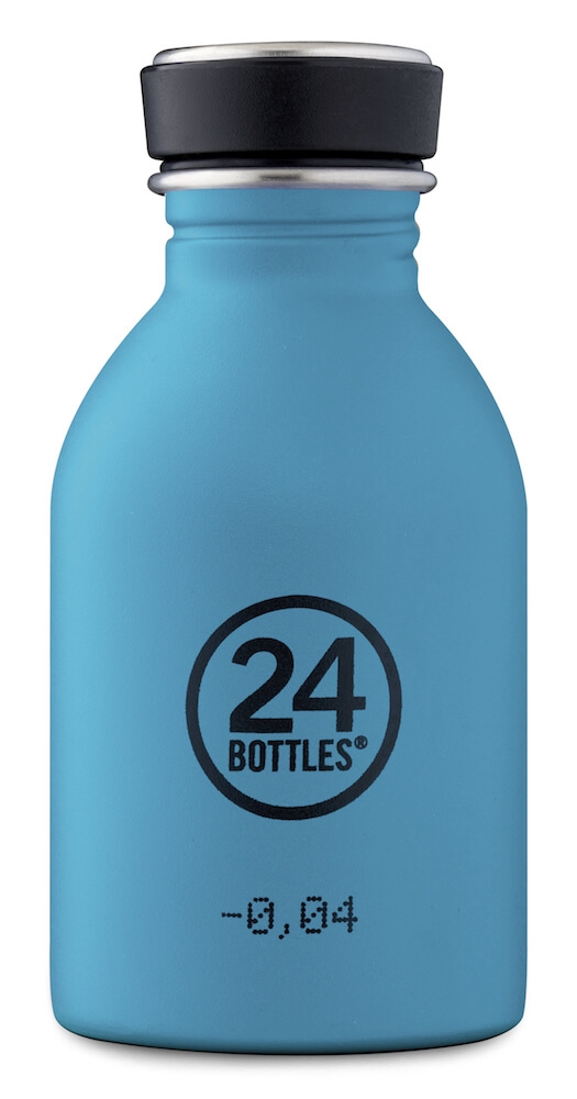 24 Bottles - Urban Bottle 0,25 L - Stone Finish - Powder Blue (24B316)