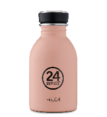 24 Bottles - Urban Bottle 0,25 L - Stone Finish - Dusty Pink (24B318)