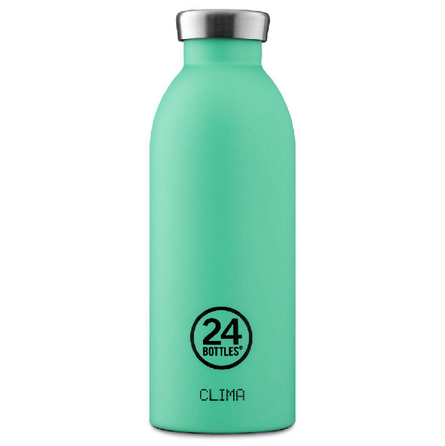 24 Bottles - Clima Vandflaske 0,5 L - Stone Finish - Mint