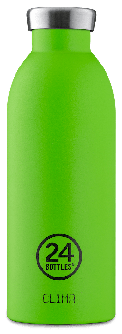 24 Bottles - Clima Drikkedunk 0,5 L - Stone Finish - Lime Grøn
