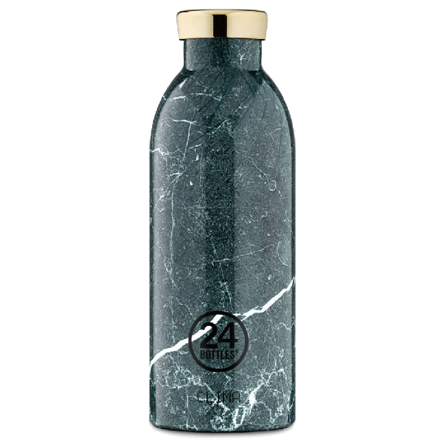 24 Bottles - Clima Bottle 0,5 L - Green Marble