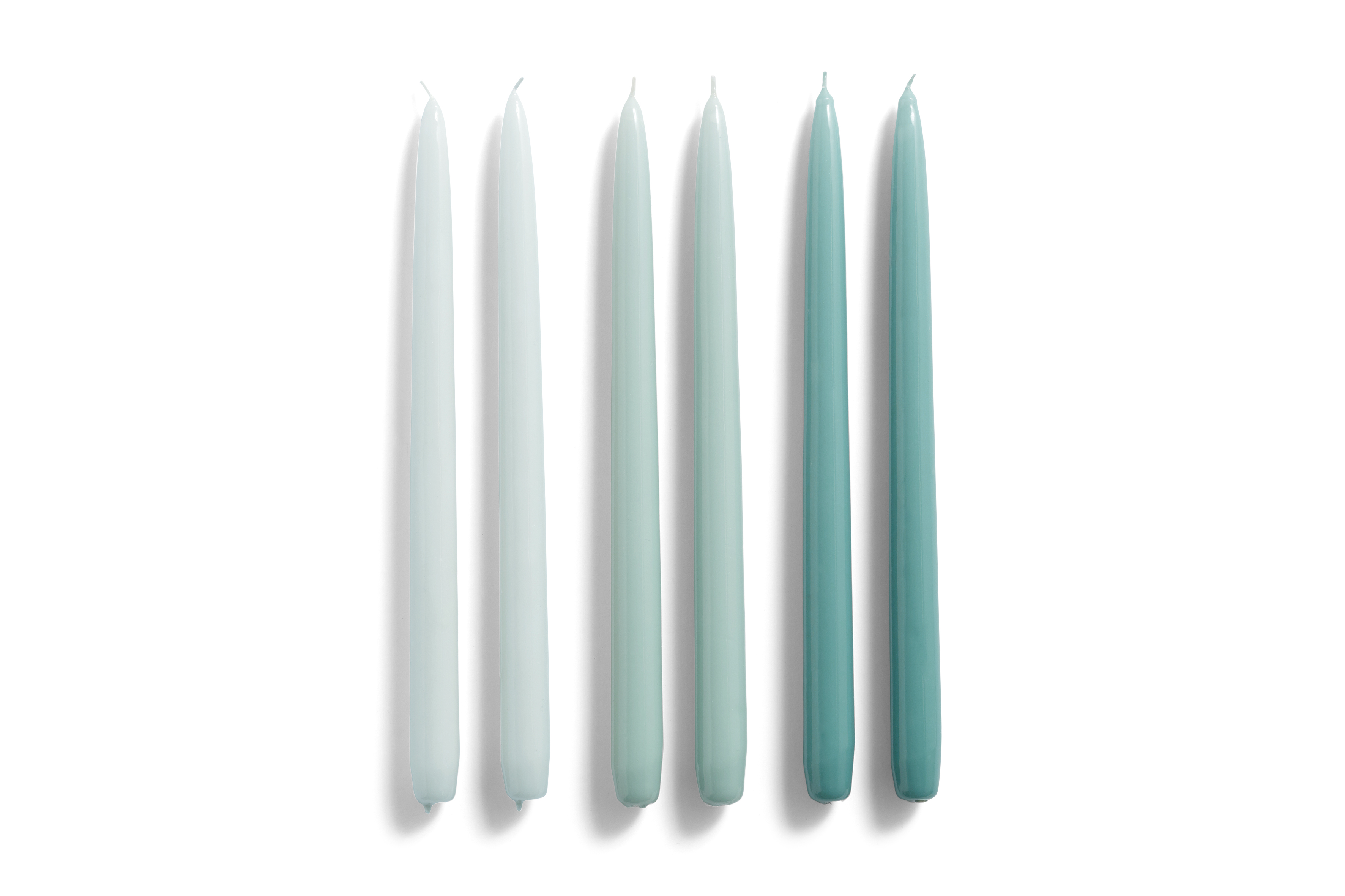HAY - Candles Conical 6 psc - Ice Blue Arctic Blue Teal (540758)