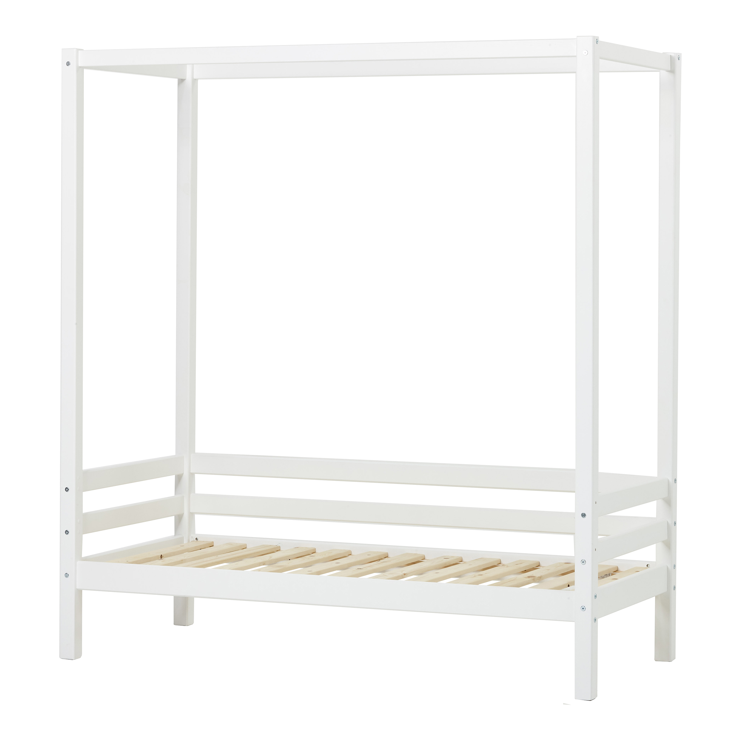 Hoppekids - BASIC Canopy bed 70×160 cm - White