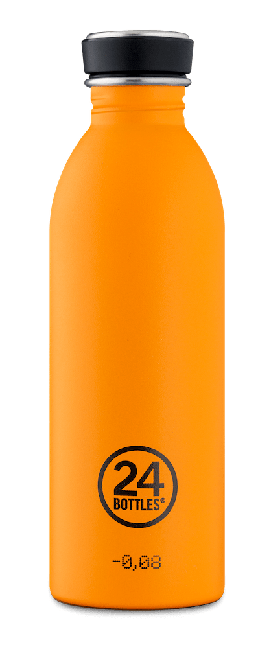 24 Bottles - Urban Bottle 0,5 L - Stone Finish - Total Orange