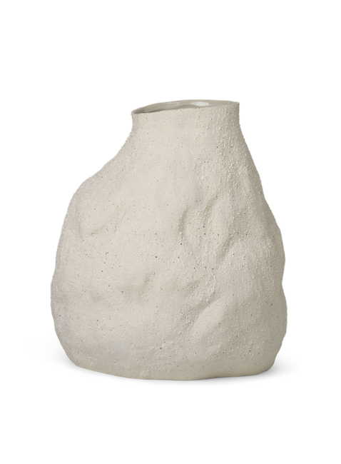 Ferm Living - Vulca Vase Large - Råhvid
