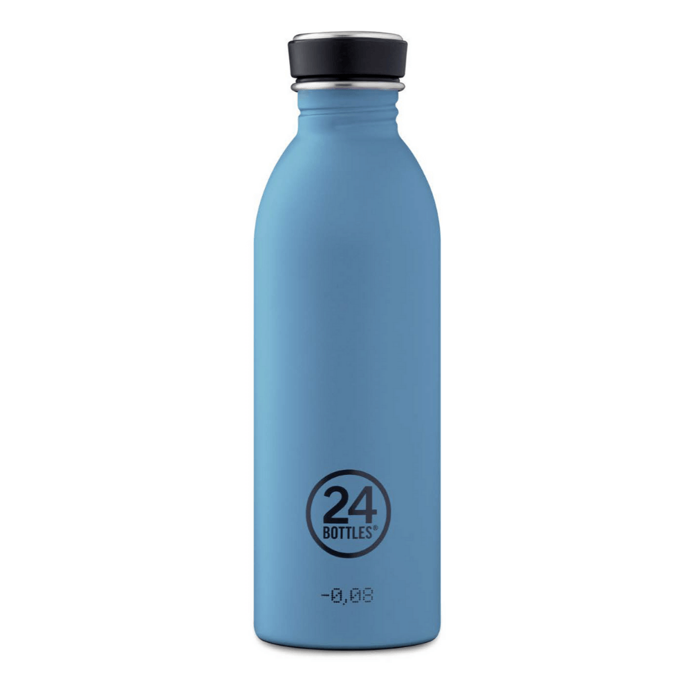 24 Bottles - Urban Bottle 0,5 L - Stone Finish - Powder Blue (24B700) - Hjemme og kjøkken