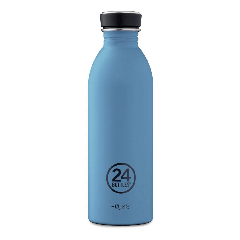 24 Bottles - Urban Bottle 0,5 L - Stone Finish - Powder Blue (24B700)