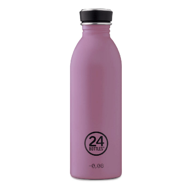 24 Bottles - Urban Bottle 0,5 L - Stone Finish - Mauve