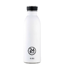 24 Bottles - Urban Bottle 0,5 L - Stone Finish - Ice White