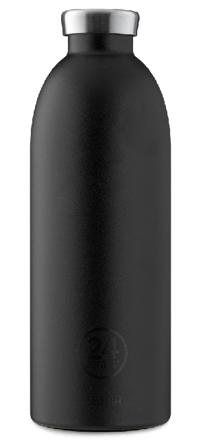 24 Bottles - Clima Bottle 0,85 L  - Stone Finish - Tuxedo Black (24B452)