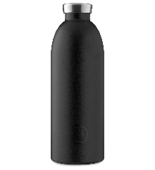 24 Bottles - Clima Bottle 0,85 L  - Stone Finish - Tuxedo Black (24B452)