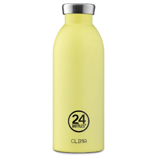 24 Bottles - Clima Bottle 0,5 L - Stone Finish - Citrus