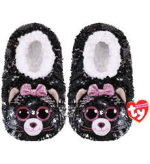 Ty Plush - Sequin Slippers - Kiki the Cat (Size: 28-31) (TY95500)