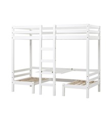 Hoppekids - ECO Dream JUMBO Bunk Bed With Table, 90x200 cm, White