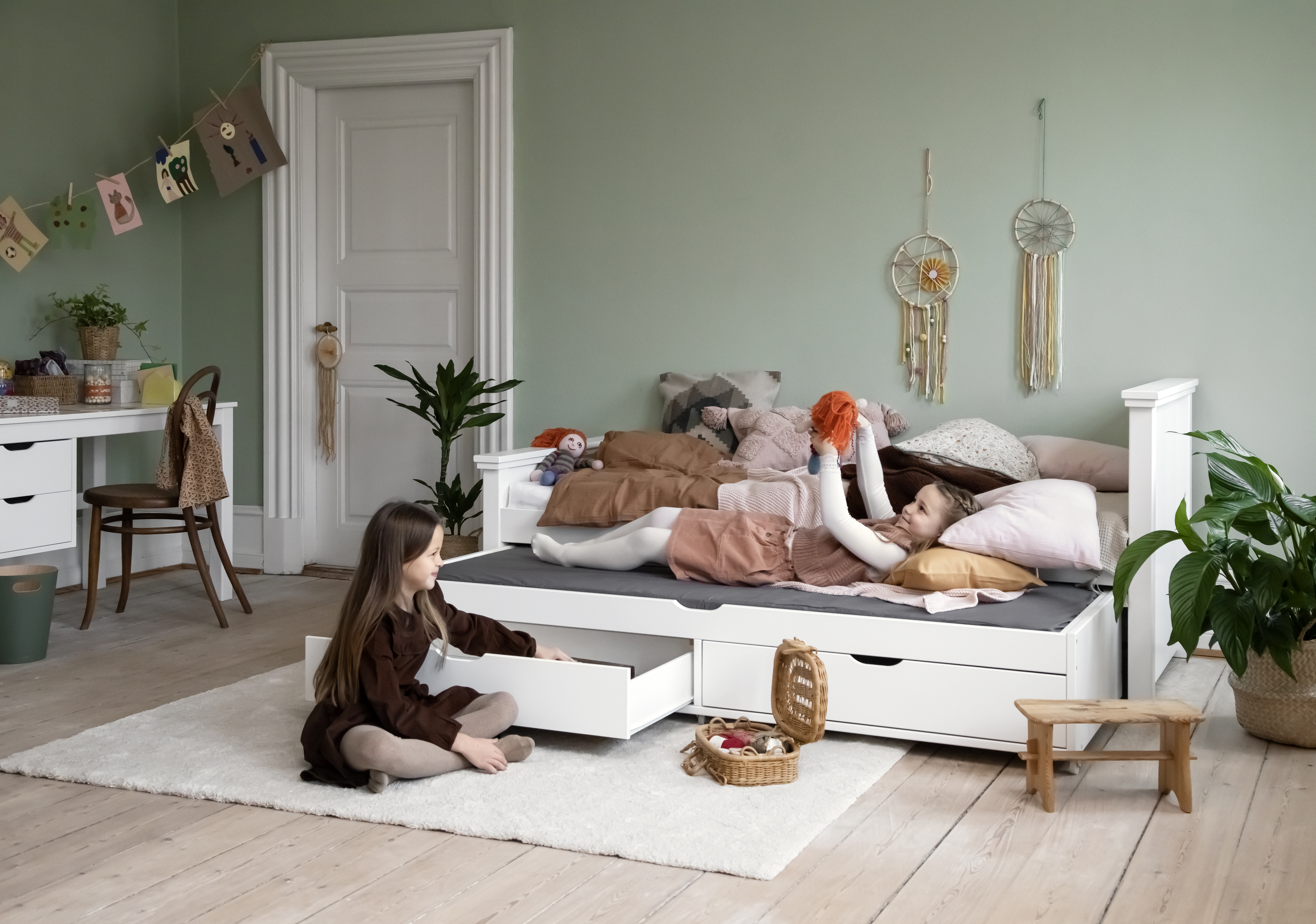 Hoppekids - Pull out Bed for DELUXE-Beds 90x190 cm - Baby og barn