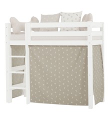 Hoppekids - Play Curtain Mid-High Bed 70x160 cm - Pets Silver Cloud
