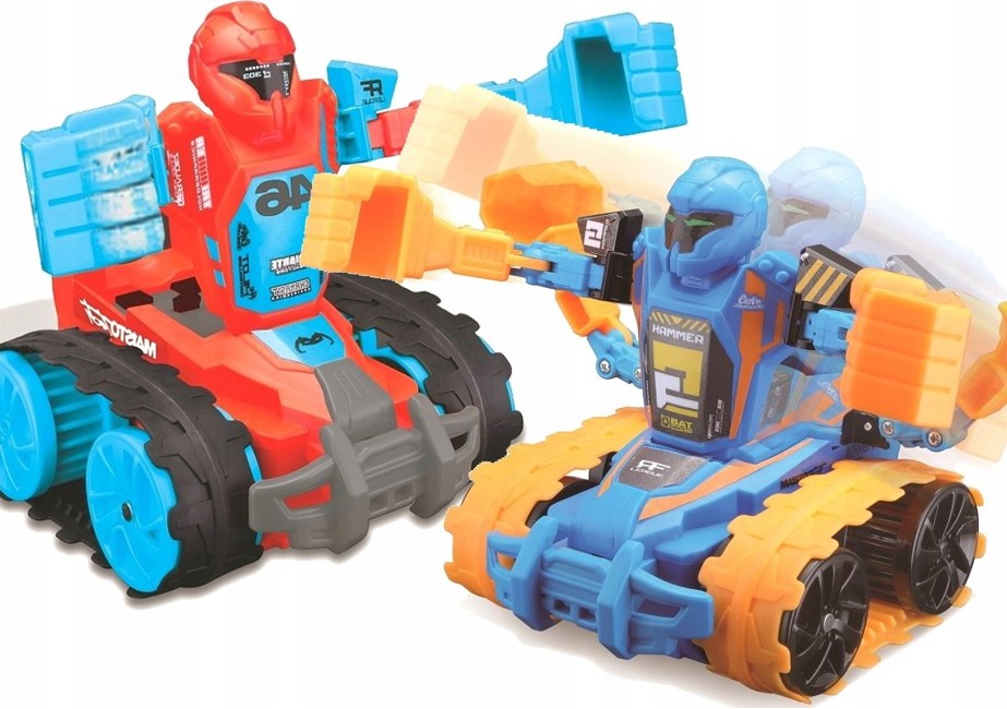 Maisto - Robo Fighters (2 Pack) R/C 5,3'' 27Mhz - Blue/Red (140027)