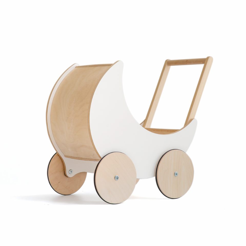 Details about   WOODEN TOY PRAM WHITE 