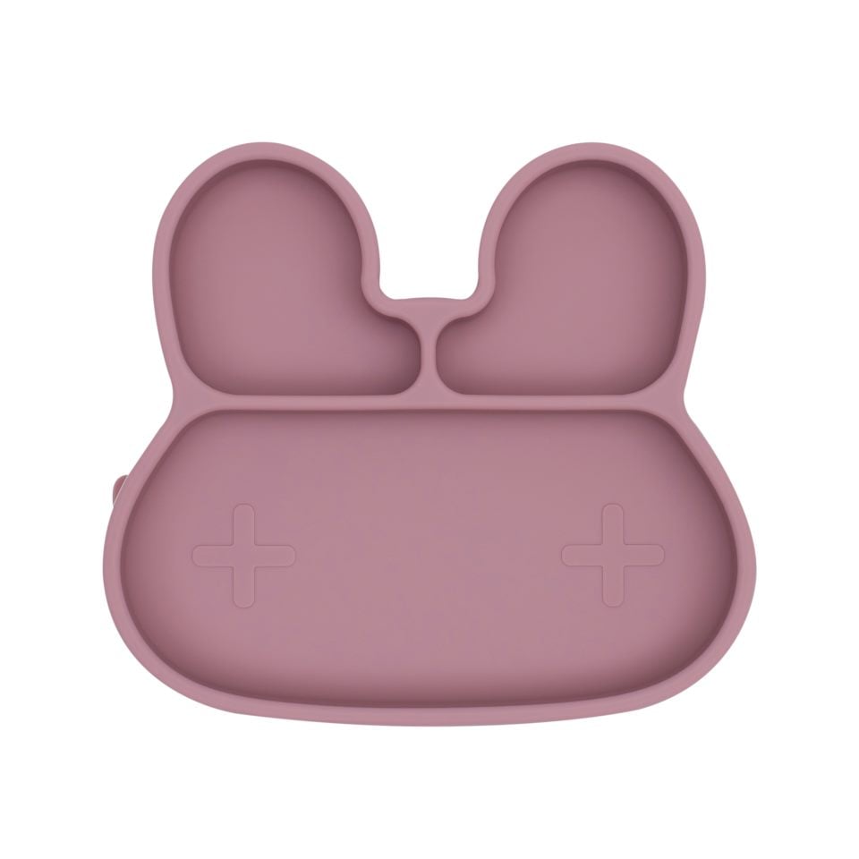 We Might Be Tiny - Bunny Stickie Plate, Dusty rose (28TIBP03)