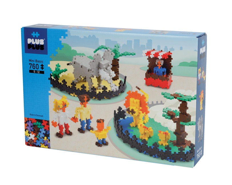 Plus Plus - Mini Basic - Zoo, 760 pc  (3776)