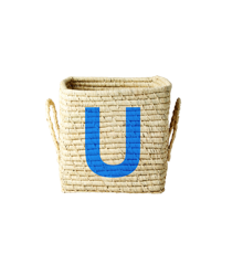 Rice - Raffia Square Basket - U