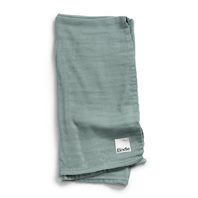 Elodie Details - Bamboo Muslin Tæppe - Mineral Green