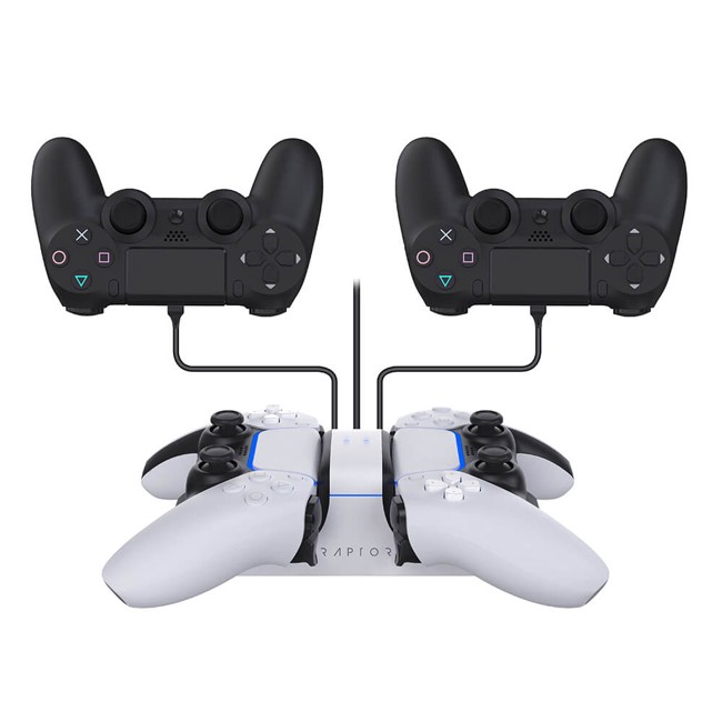 Raptor - Dual Charging Dock For Controllers PS5 / PS4 - E