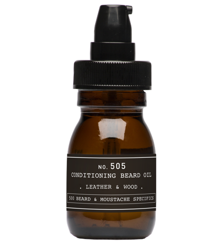 Depot - No. 505 Conditioning Beard Oil  - Leather & Wood