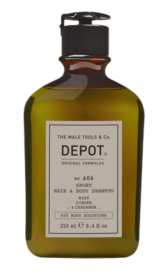 Depot - No. 606 Sport Hår & Krop Shampoo - 250 ml