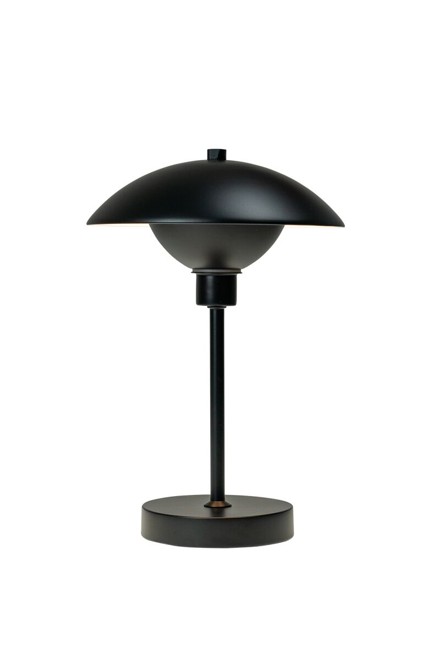 Dyberg-Larsen - ROMA LED Opladelig Bordlampe - Sort/Sort